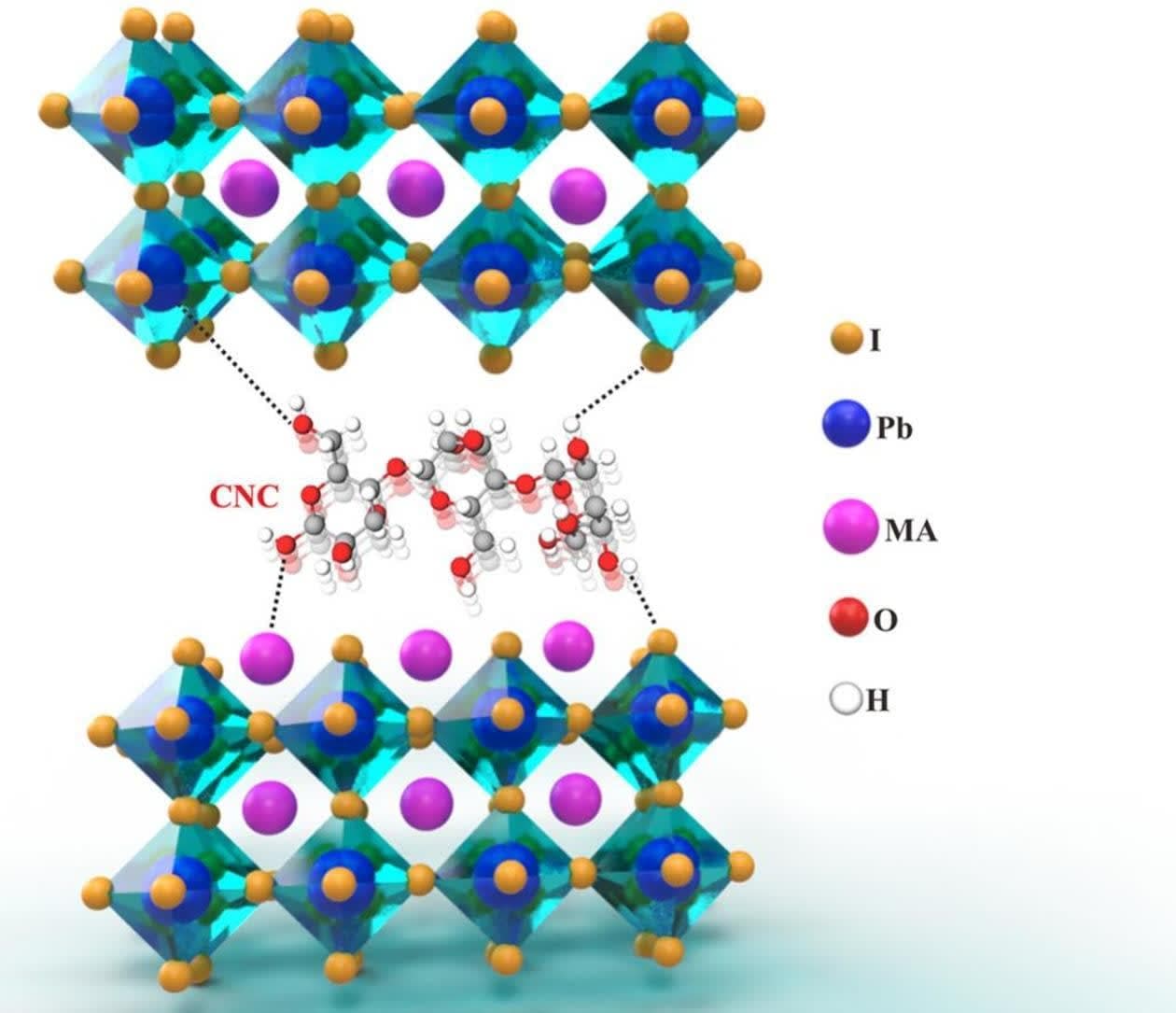 image of publicaiton Defect passivation of organometal halide perovskite solar cells using low-cost green crystalline nanocellulose