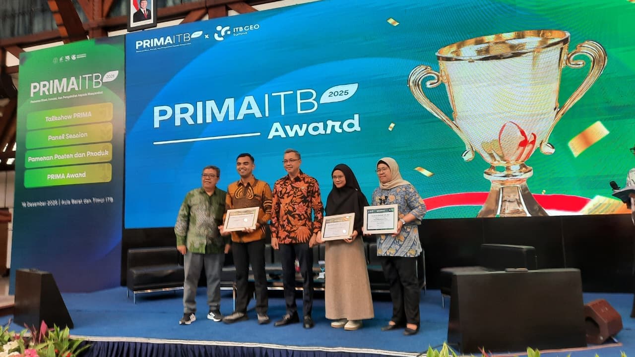 image of article AFM Lab ITB Faculty Member Receives PRIMA Award 2025 for Outstanding Commercial Research Achievement